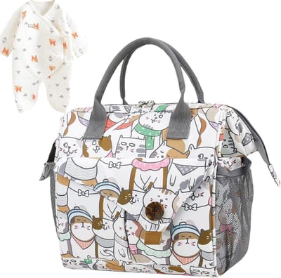 Luiertas - Reistas Baby - Baby Verzorging - Grote Capaciteit - 33.3 x 25 x 12.9 cm - Grijs