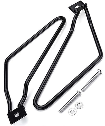 Dailygoods- Zadeltassen Motorfiets - 2 Stuks - Ondersteuning - Beugels - Compatibel met XL883/1200 HD1450/1584 - Zwart - Motorfietstassen