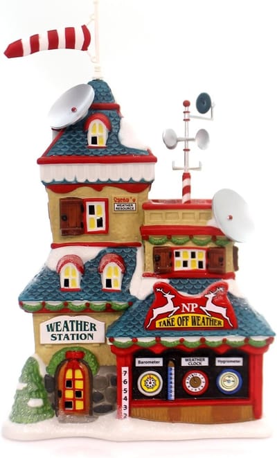 Weerstation Noordpool - Weer Meetstation - Weer Voorspellen - Gedetailleerde Metingen - 21 cm breed - Wit