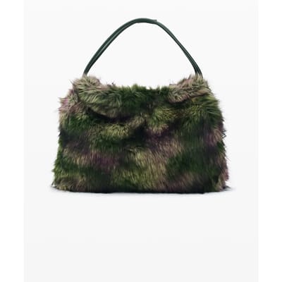 Desigual handtas Camo Fur Lacroix Shoulder Bag Dark Kaki groen