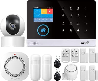 Draadloos Huisalarm - Beveiligingssysteem App - Huisbeveiliging - Uitbreidbaar met Sensoren - 1 Set - Wit