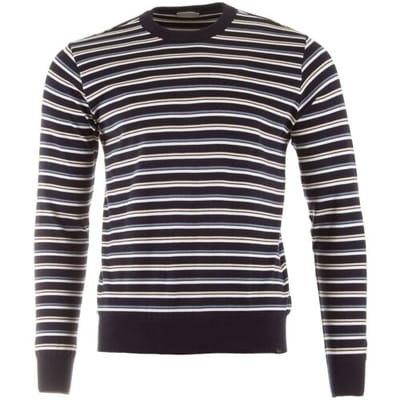 Paul & Shark Trui Pima Riviera Stripe Crewneck Navy / male