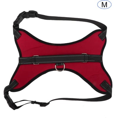 Huisdier Hond Kleding Borstbanden Schokbestendig Ademend Veiligheidstuigje Accessoire Rood(M ) M(for 4-6.5kg) black