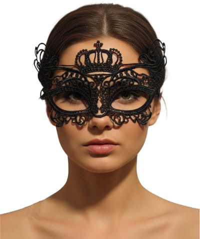 Joya Party® Zwart Kanten Masker voor Vrouwen | Venetiaans Oogmasker | Zwart Kant Masker | Gemaskerd Bal & Carnaval Accessoire