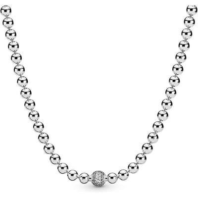 Originele Behandelde Zoetwater Cultuurparel & Kralen Collier Ketting Voor Vrouwen 925 Sterling Zilveren Kraal Bedel Doe-het-zelf Sieraden white