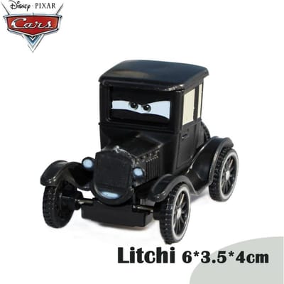 1:55 Disney Pixar Cars Finn McMissile Litchi Miles Axeirod Flo Sheriff Sarge Guido luigi legering speelgoedauto model kinderspeelgoed