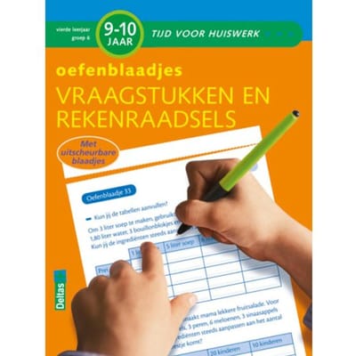 Oefenblaadjes Vraagstukken En Rekenraadsels 9-10 Jr - Tijd Voor Huiswerk - Kathleen Carlier
