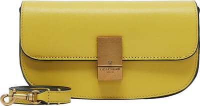 LIEBESKIND BERLIN Leren Avondtas Schoudertas Viktoria TM Empire Crossbody Hightech Donkergeel