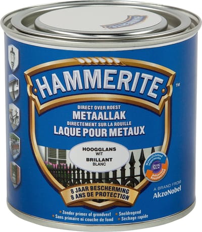 Hammerite - Metaallak Hoogglans - Wit - 2,5 L