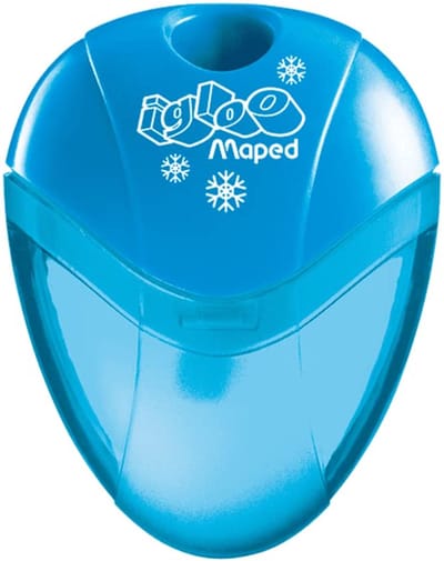 Set van 4 Ergonomische Puntenslijpers - 1 Gat Met Transparante Tank - Compacte Slijper Voor Kinderen - Blauw en Groen