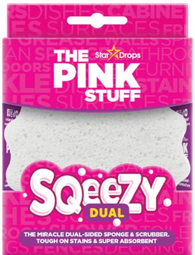 The Pink Stuff Sqeezy - Dubbelzijdige Scrub Spons Wit