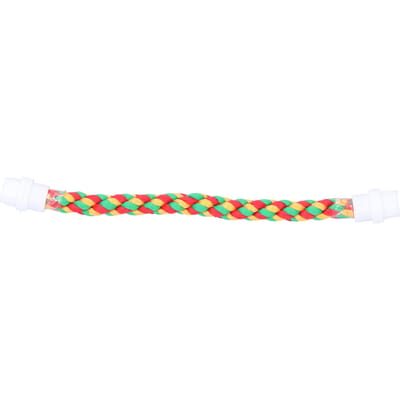 Perroquets Oiseaux Support Coloré Forme U Corde en Coton Debout Barre d'Escalade Jouet à Mâcher red