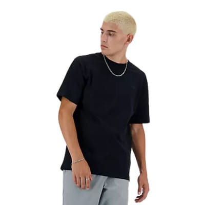 New Balance Athletics Cotton T-shirt Black Maat: M | Basic T-Shirts Outlet | Heren | Zwart
