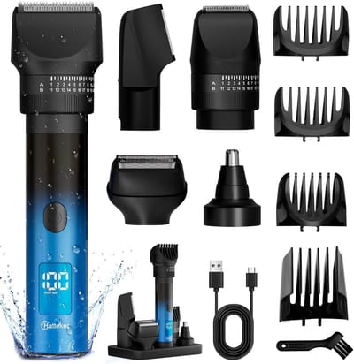 Multitrimmer Set - Grooming Kit - Persoonlijke Verzorging - 5-in-1 Systeem - 40 Lengtes - Zwart