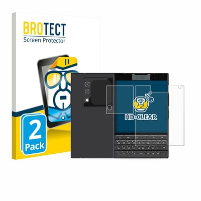 BROTECT - Screenprotector voor Unihertz Titan 2 (Voor+Camera) - Folie Beschermfolie transparant 2 Stuks