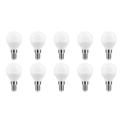 Technik E14 LED Lamp 4.9W - 470lm - 6000K - Daglicht Wit - LED Globe Mini P45 - Vervangt 40W Halogeen Gloeilamp - 10 stuks