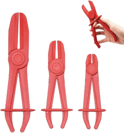 Set van 3 Slangklem Pliers voor het Vastzetten van Koelvloeistofslangen, Remleidingen en Brandstofleidingen - 155 mm, 185 mm, 255 mm