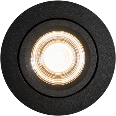 QAZQA pupil - Moderne LED Inbouwspot voor badkamer - 1 lichts - L 10 cm - Zwart -