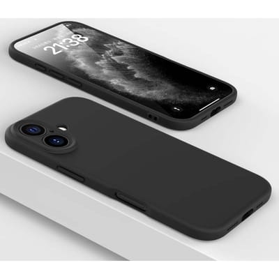 Coque de téléphone souple de luxe en silicone liquide antichoc pour iPhone 16 15 14 13 Pro Max 16Pro 15Pro 14Pro 16 Plus Housse de protection pour objectif For iPhone 16 gray
