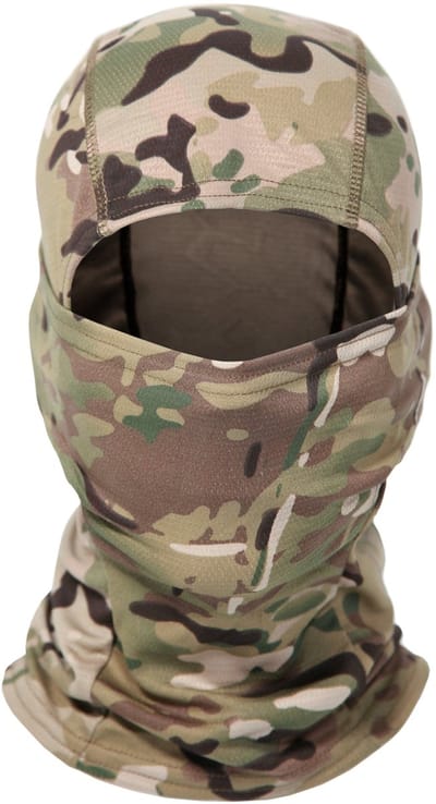 Camouflage gezichtssjaal - Zomer fietshoofdbedekking - Winddichte hoofdbedekking van ijszijde - Zonnebrandmasker voor heren - Gezichtsbedekkende trui - Eén maat - 1 verpakking