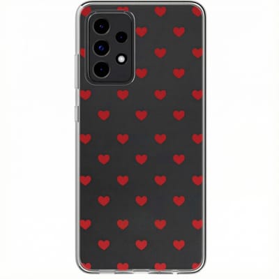 imoshion Hoesje - Geschikt voor Samsung Galaxy A52 (4G) / A52s / A52 (5G) - Design hoesje - Red Hearts