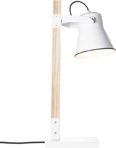 Brilliant PLOW - Tafellamp - Bruin;Wit