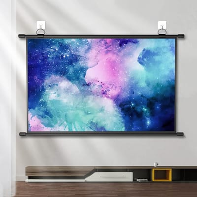 Projectiescherm - Beamer scherm - Thuisbioscoop presentatie - Opvouwbaar anti-kreuk - 100 inch 16:9 - Wit