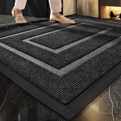 Commerciële Rubberen Entree Vloermatten, Onderhoudsvriendelijke Antislip Vloermatten voor Entrees, Elevator Zandschraap- en Stofverwijderingsmatten 60*90cm