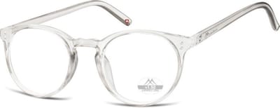 Montana Eyewear HMR55 Leesbril rond - +1.50 - Transparant grijs