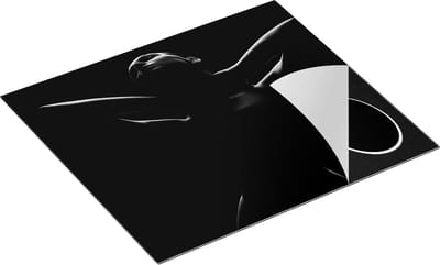 Chefcare Inductie Beschermer Naakte Vrouwen Lichaam - Erotiek - Zwart Wit - 60x50 cm - Afdekplaat Inductie - Kookplaat Beschermer - Inductie Mat