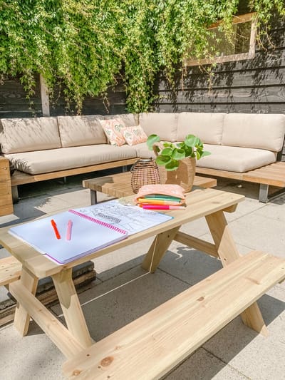 Picknicktafel hout voor kinderen