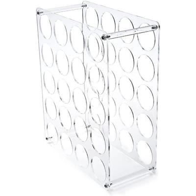 Support Premium Haute Qualité Porte-Rouleau Vinyle 20 Trous Organisateur de Rangement Vinyle Acrylique Robuste Rangement Multifonctionnel Rouleaux Vinyle Facile à Assembler Art pur