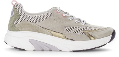 GABOR ROLLINGSOFT DAMES SNEAKERS BEIGE 86.935.34 VEL/MESH/PERL/CERVO-OASI/CREME/VANILLA maat 38.5
