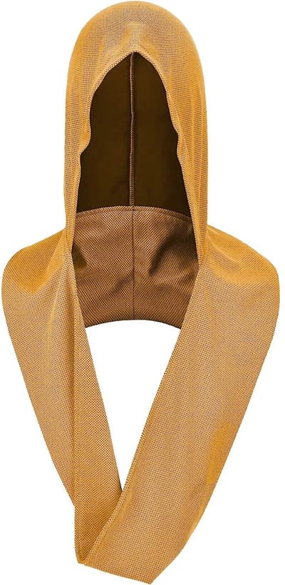 Lichtgewicht Koelhanddoek met Capuchon – Comfortabele en Veelzijdige Hals- en Hoofddoek voor Sport en Outdoor – Ademend en Zacht – Sporthanddoek / Koelhalsdoek - Geel