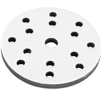 Zachte Schuim Pad voor Schuren - 150mm Schuurpad met 15 Gaten, Perfect voor Schuurmachines en Schuurwerkzaamheden