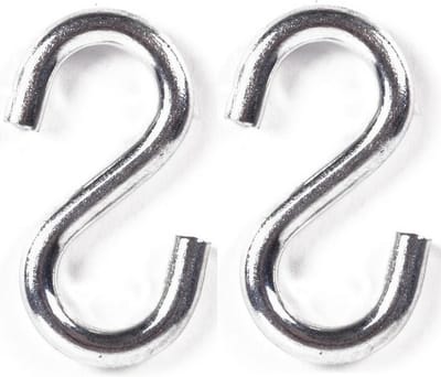 Benson S-haak / ophanghaak - 2x - van metaal - 7.9 mm