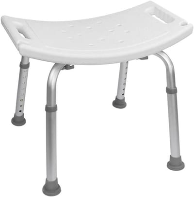 Douchekruk - Badkamer kruk - Veilig douchen - In hoogte verstelbaar - 60.5 cm - Wit
