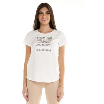 T-shirt Korte Mouw Leone 1947 Woman Short Sleeves Chic Boxing