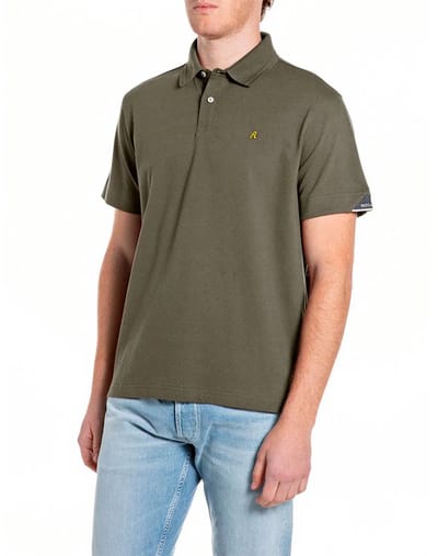 Replay M3431 .000.21868 Korte Mouw Poloshirt Groen M Man