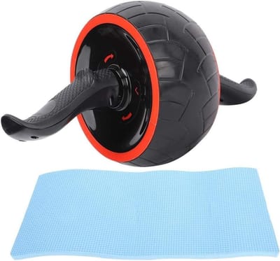 Buikspiertrainer Wiel - Core Trainer - Thuis Trainen - Zijwaarts Schuivend Ontwerp - 23cm - Zwart