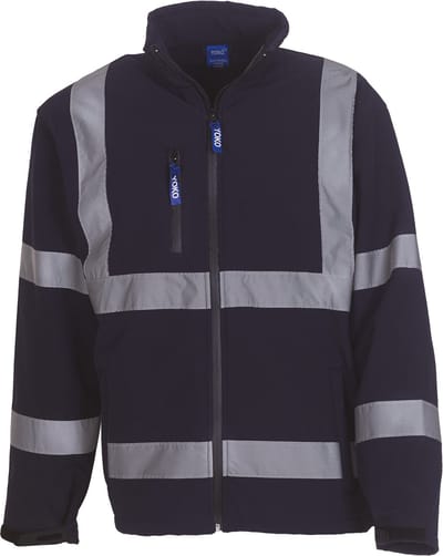 Yoko Signalisatie jack van softshell YHVK09 - Navy - S