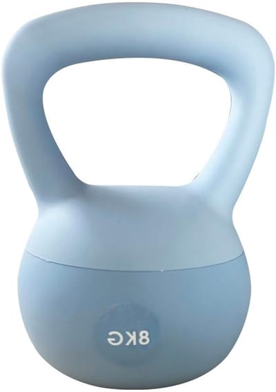Kettlebell 8kg met ijzeren zand, veilig ontwerp voor krachttraining thuis | Geschikt voor mannen en vrouwen | Ideaal voor full-body workouts en fitness oefeningen