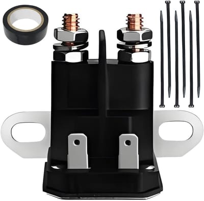 Startrelais Gazontractor - Magneetschakelaar Grasmaaier - Motor Starten - Hoge Kwaliteit Materialen - 12V - Zwart