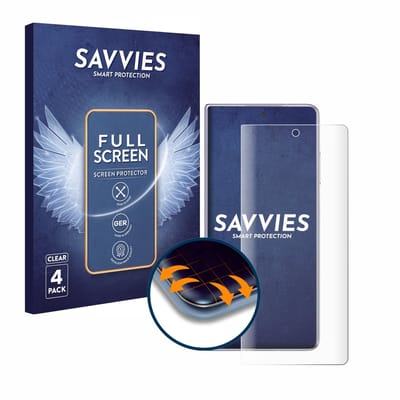 Savvies - Screenprotector voor Honor Magic V2 - Folie Beschermfolie transparant volledig dekking 4 Stuks