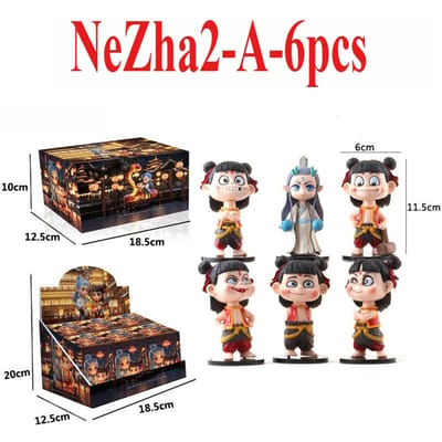 NeZha AoBing Gisszak Schattige Pop Mysteriedoos Collectie Model Figuur NeZha2 Born Bonds Serie Blind Box Anime Actiefiguur