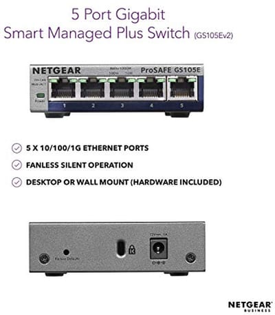5-poorts Gigabit Ethernet Switch voor Thuis en Kantoor