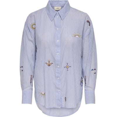 Jacqueline de Yong Jdypaige ls loose emb. shirt wvn dessin