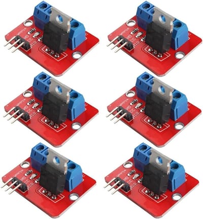 6 Stuks MOSFET Driver Module voor Arduino, Raspberry Pi en MCU - Schakelknop Controleerbaarheid en Stroombeheer