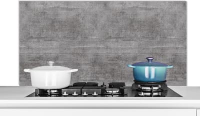 Spatscherm keuken 120x60 cm - Kookplaat achterwand Beton - Patroon - Antiek - Muurbeschermer - Spatwand fornuis - Hoogwaardig aluminium