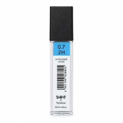 Tombow - Leads vulpotlood vulling - 0.7mm - Navulling - 2H - koker 12 stuks